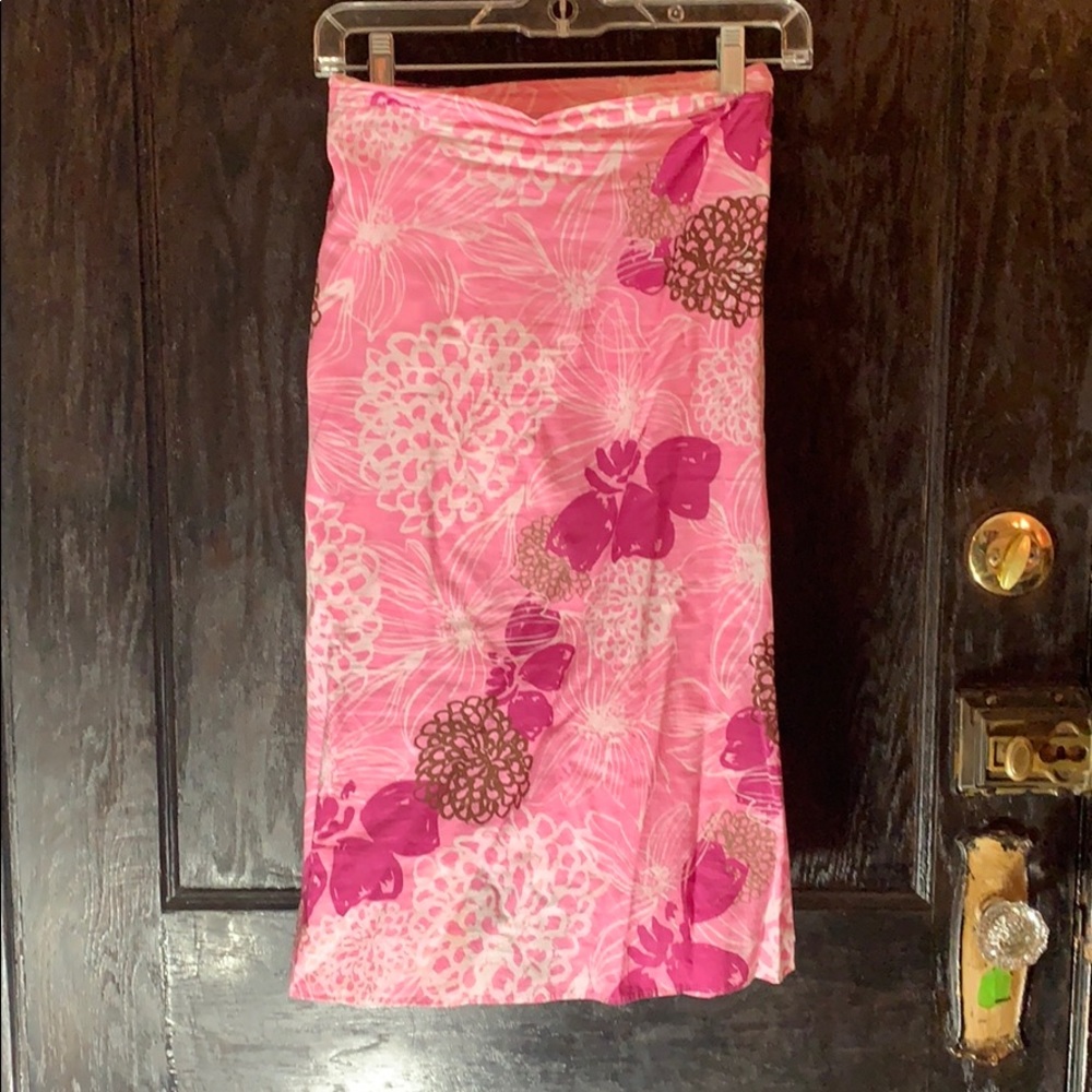 Floral casual spring lined print skirt
